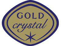 Доза на ножке Gold Crystal Bohemia 50212/N/57S40/195 с золотом и смальтой 195 мм