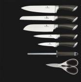 Набір ножів на підставці BERLINGER HAUS 2110-BH Infinity Line metallic carbon 8 пр