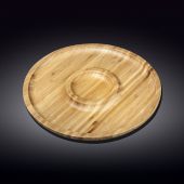 Блюдо бамбуковое круглое WILMAX 771048 Bamboo 2 секции 30,5 см