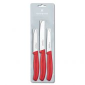 Набір з 3-х ножів Victorinox 6.7111.3 SwissClassic червоний