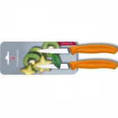 Набір ножів кухонних Victorinox 6.7636.L119B SwissClassic 8 см 2 шт серейтор помаранчеві