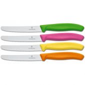 Набір ножів кухонних Victorinox 6.7836.L115B SwissClassic 11 см 2 шт серрейтор рожевий