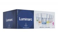 Набір склянок LUMINARC J8933/1 Bright Colors New America 270 мл - 6 шт