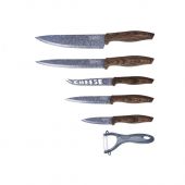 Набор ножей PETERHOF 22425 с гранитным покрытием 6 пр