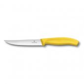 Нож кухонный Victorinox 6.7936.12L8 SwissClassic для стейка серрейтор 12 см жёлтый