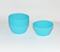 Набор форм для кексов и маффинов CON BRIO 674-CB голубой 6,8х3,4 см - 10 шт