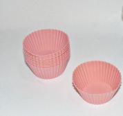 Набір форм для кексів і маффінів CON BRIO 674-CB рожевий 6,8х3,4 см - 10 шт