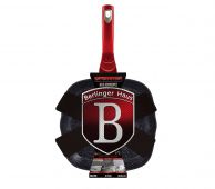 Сковорода-гриль с мраморным покрытием BERLINGER HAUS 1623N-BH Black Burgundy 28 см