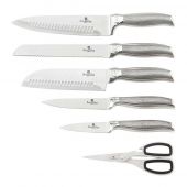 Набор ножей на подставке BERLINGER HAUS 2338BH Kikoza black/silver 8 пр