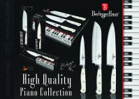 Набір ножів BERLINGER HAUS 2078BH Piano Collection white 3 пр