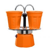 Кофеварка гейзерная Bialetti 6191 2-Cup Mini Express 2 чашки Orange