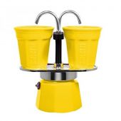 Кофеварка гейзерная Bialetti 6193 2-Cup Mini Express 2 чашки Yellow