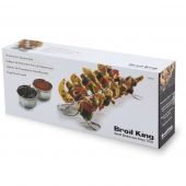 Підставка для шашлику Broil King 64050 SKEWER з соусницями нержавіюча сталь