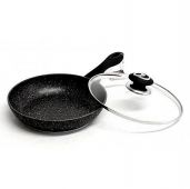 Сковорода с крышкой VISSNER 7531-24-VS Marble Black 24 см