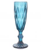 Бокал для шампанского BOKAL 34215-5-2 Изумруд 150 мл синий