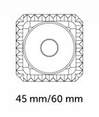 Штамп - форма для равиоли Marcato ST-Q45-PGO Ravioli Stamps - 45х45 мм Pale Gold