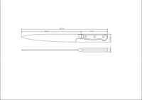 Нож для суши кованый Tramontina 24039/009 CENTURY 229 мм