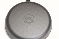 Сковорода-гриль чавунна кругла GIPFEL 2747 DILETTO з дерев'яною ручкою 27x4,8 см