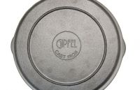 Сковорода-гриль чавунна кругла GIPFEL 2750 DILETTO з чавунною ручкою 26х5 см