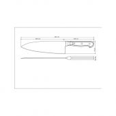 Нож деба для суши TRAMONTINA 24027/008 Century нержавеющая кованная сталь 203 мм