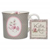 Кухоль для чаю Katie Alice MG3747 Ditsy Floral 230 мл Grey Oval