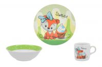 Набор посуды детский LIMITED EDITION C526 Sweet Fox 3 пр