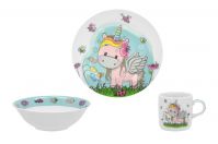 Набор посуды детский LIMITED EDITION C518 Unicorn 3 пр