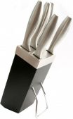 Набір ножів Lessner 77209 на підставці 6 предметів Grey