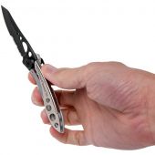 Нож Leatherman 832619 Skeletool KBX Black and Silver 2 функции 89 мм