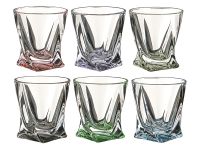 Цветные стаканы для виски Bohemia 99999-72T76-340 Quadro Сolor 340 мл - 6 шт