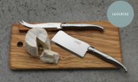 Нож для стейка с зазубренным лезвием Steelite 53854S057 Laguiole Knives White Handle