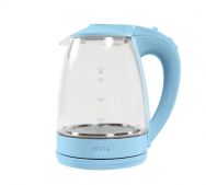 Стеклянный чайник Mirta 1044-KT с голубой подсветкой 2200 Вт 1.7 л