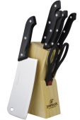 Набір ножів BOHMANN 5127BK-BH з дерев'яною підставкою 7 пр