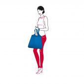 Сумка для шоппинга Reisenthel AT 4054 Mini maxi shopper 43,5 x 60 x 7 см french blue