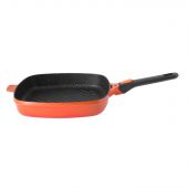 Сковорода-гриль з антипригарним покриттям BergHOFF 2307415 STAY COOL 28х28 см, 3,2 л Gem orange