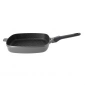 Сковорода-гриль з антипригарним покриттям BergHOFF 2307431 STAY COOL 28х28 см, 3,2 л Gem grey