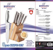 Набір кухонних ножів BOHMANN 5041 з підставкою 8 пр