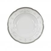 Тарелка глубокая Cmielow E361 Bolero Vera Platinum фарфор 22,5 см - набор 6 шт