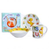 АКЦИЯ! Детский набор посуды для завтрака Milika M0690-4 Smarty 3 пр