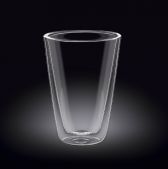 Склянка конусна WILMAX 888706/А Thermo Glass з подвійним дном 400 мл