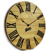 Настінний годинник Glozis A-052 Kansas Gold дерев'яний 60 х 60 см