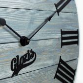Настінний годинник Glozis A-053 Kansas Graphite дерев'яний 60 х 60 см