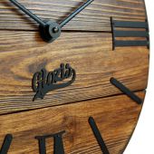 Настенные часы Glozis A-054 Nevada Mokko деревянные 40 х 40 см