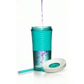Склянка з соломкою Contigo 2095672 Shake & Go для напоїв з льодом 0,54 л Блакитна