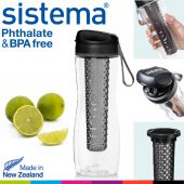Бутылка для воды Sistema 660-6 Tritan™ Infuser с инфузером 800 мл black
