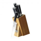 Набір ножів Berlinger Haus 2425BH Black Royal Collection на бамбуковій підставці 6 пр