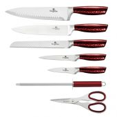 Набір ножів на підставці BERLINGER HAUS 2459BH Burgundy Metallic Line 8 пр