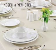Тарілка Gural YO24DU00 Köşeli and Yeni Otel 24 см White