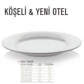 Тарелка Gural YO30DU00 Köşeli and Yeni Otel 30 см White