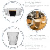 Склянка для кави Duralex 1023AB06A0111 Picardie Tumbler 0,09 л (ціна за 1 шт, набір з 6 шт)